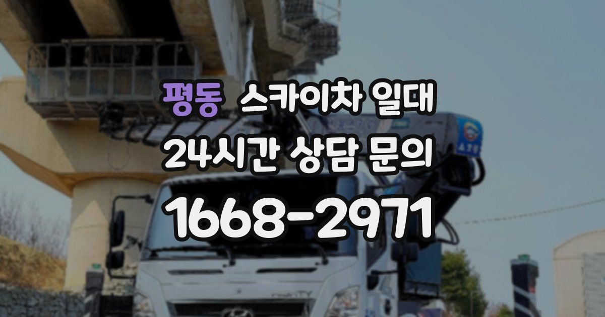 평동 스카이차 일대