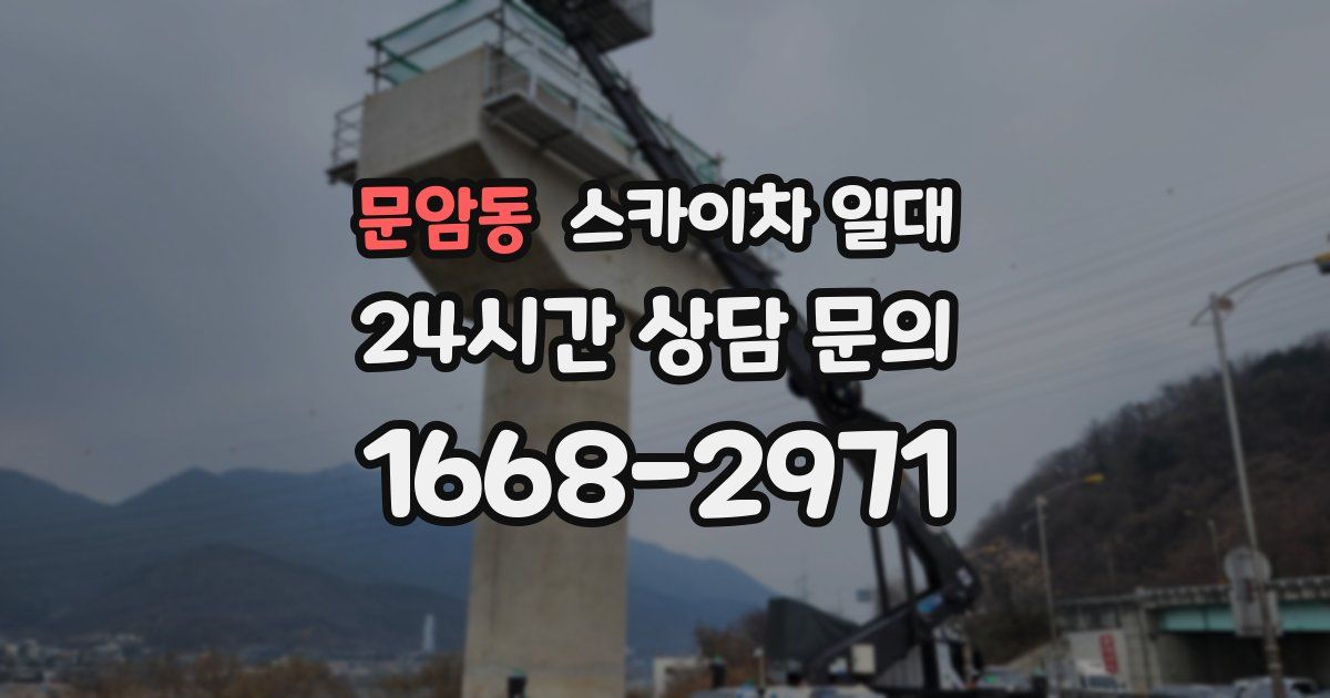 문암동 스카이차 일대
