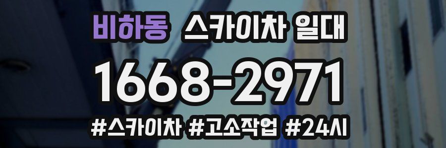 비하동 스카이차 일대