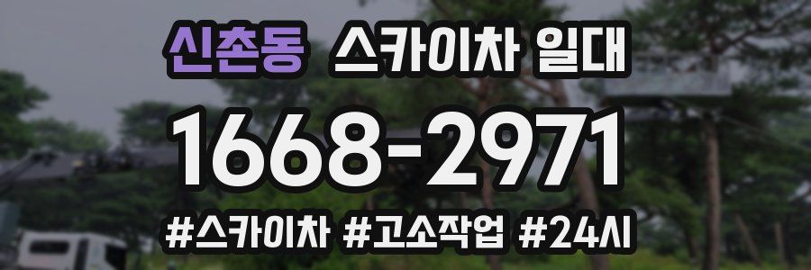 신촌동 스카이차 일대