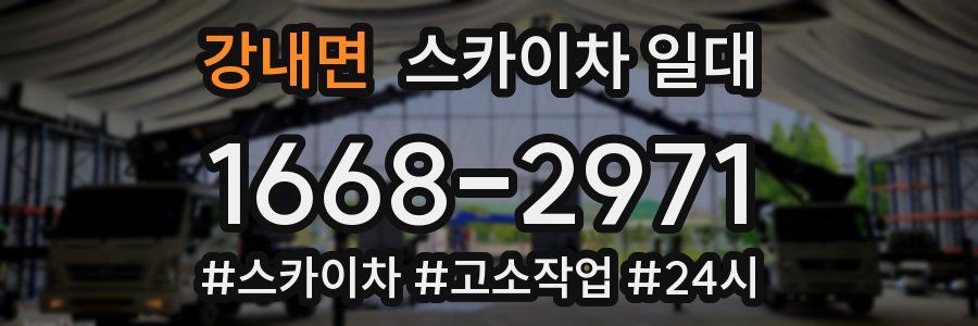 강내면 스카이차 일대
