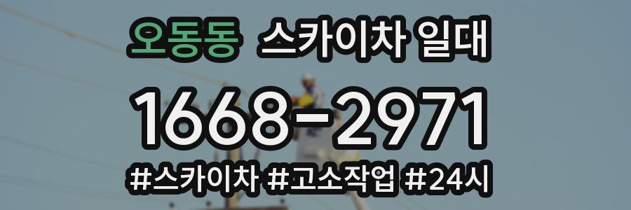 오동동 스카이차 일대