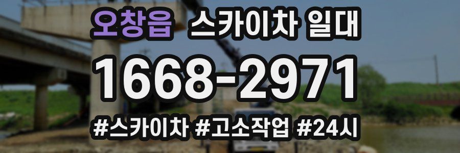 오창읍 스카이차 일대