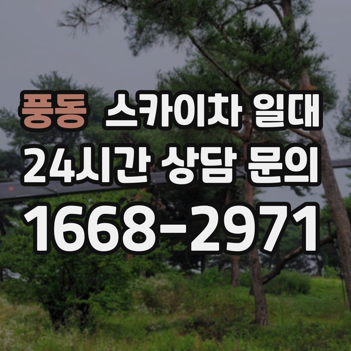 풍동 스카이차 일대