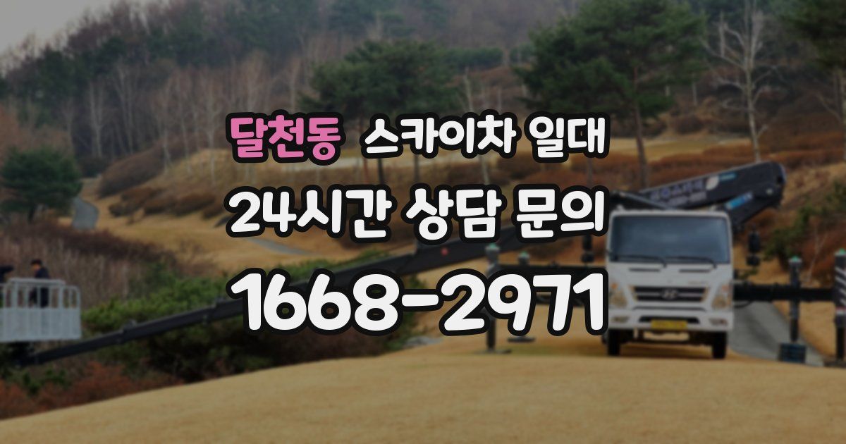 달천동 스카이차 일대