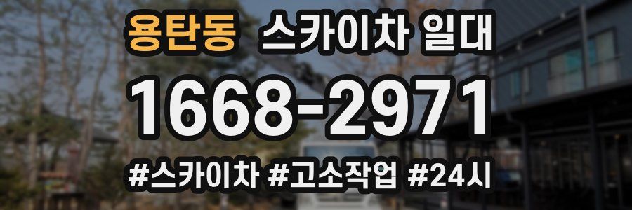 용탄동 스카이차 일대