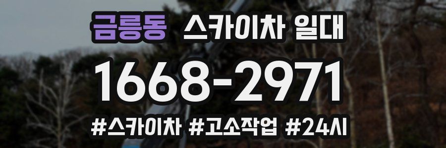 금릉동 스카이차 일대