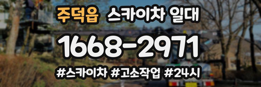 주덕읍 스카이차 일대