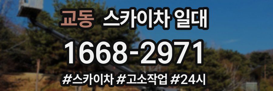 교동 스카이차 일대