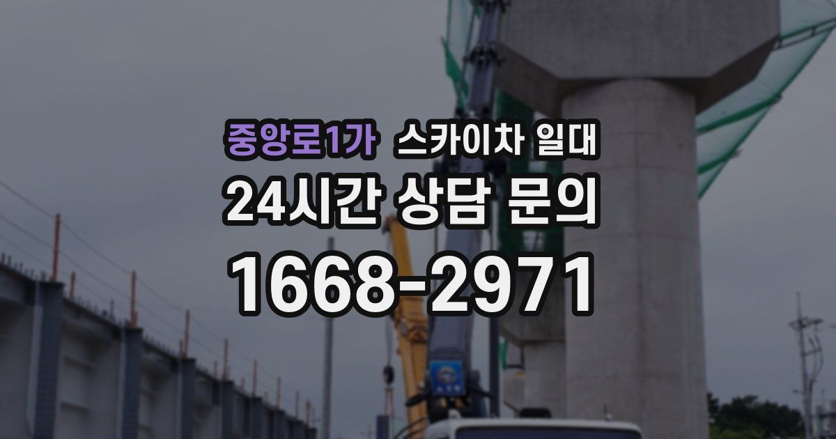 중앙로1가 스카이차 일대