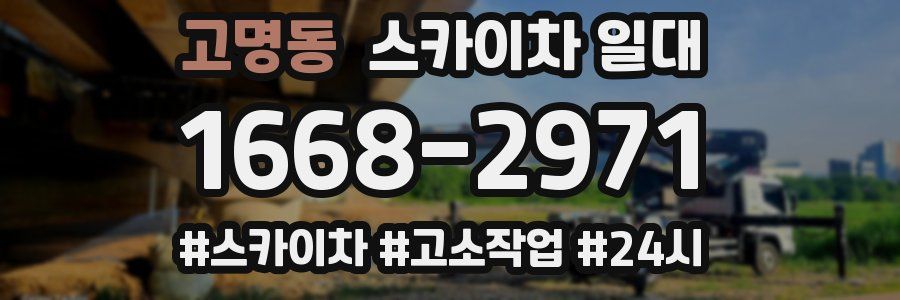 고명동 스카이차 일대