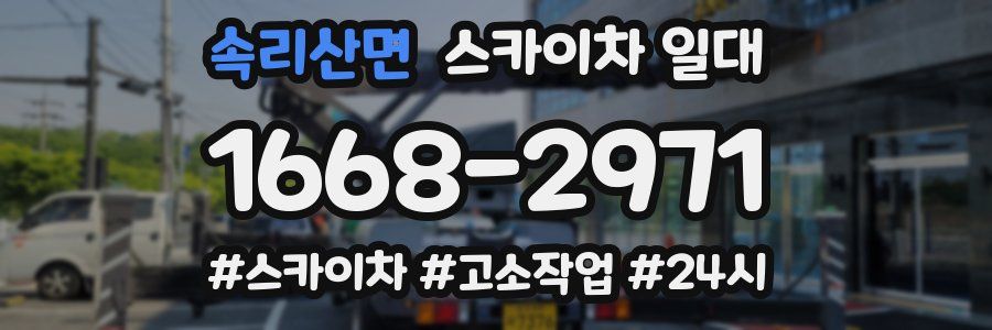 속리산면 스카이차 일대
