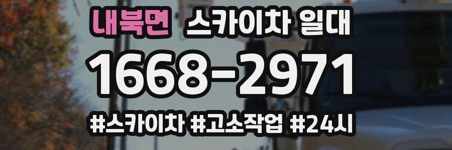 내북면 스카이차 일대