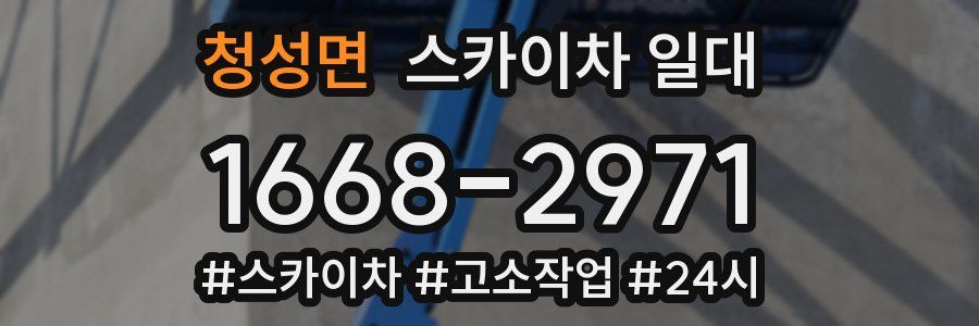 청성면 스카이차 일대