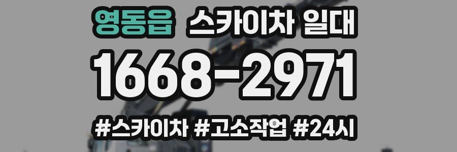 영동읍 스카이차 일대