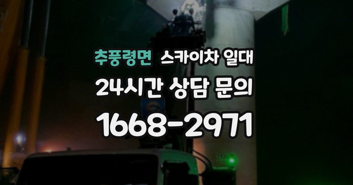 추풍령면 스카이차 일대