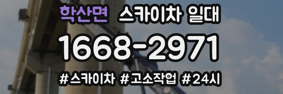 학산면 스카이차 일대