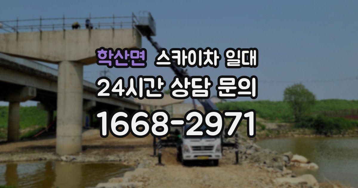 학산면 스카이차 일대