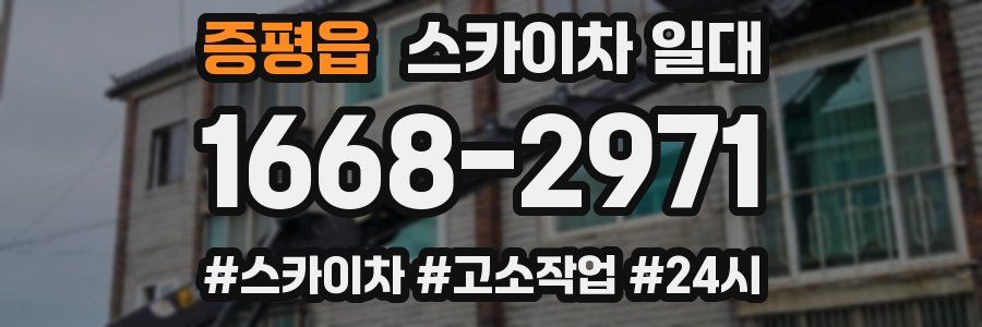 증평읍 스카이차 일대
