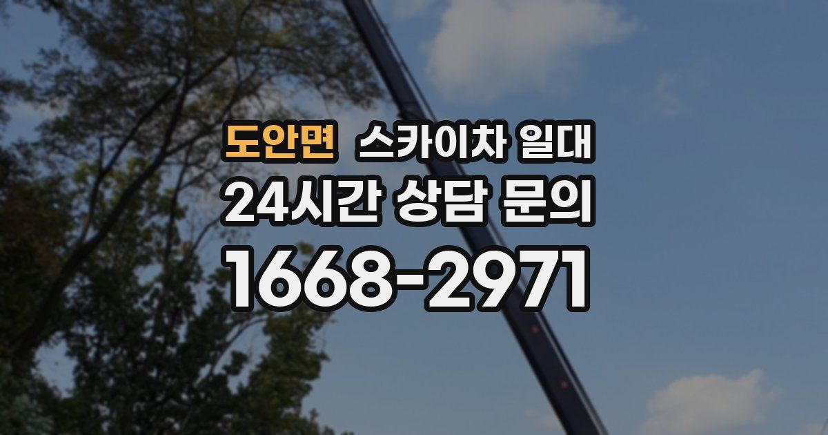 도안면 스카이차 일대