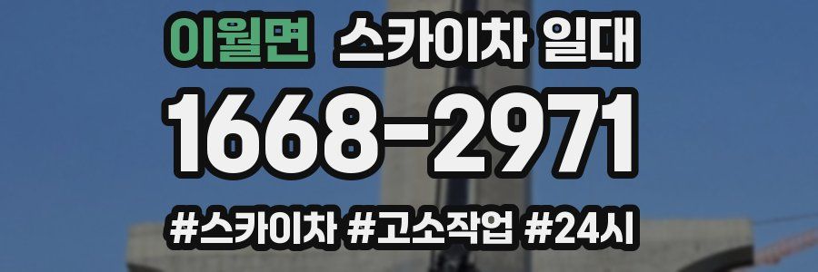 이월면 스카이차 일대