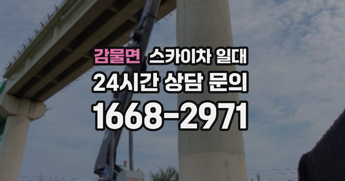 감물면 스카이차 일대