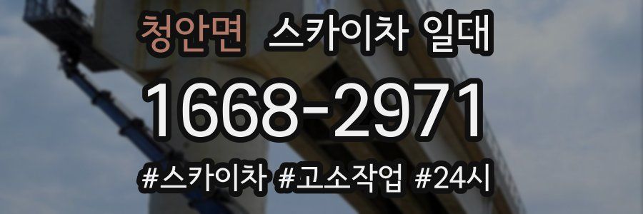 청안면 스카이차 일대