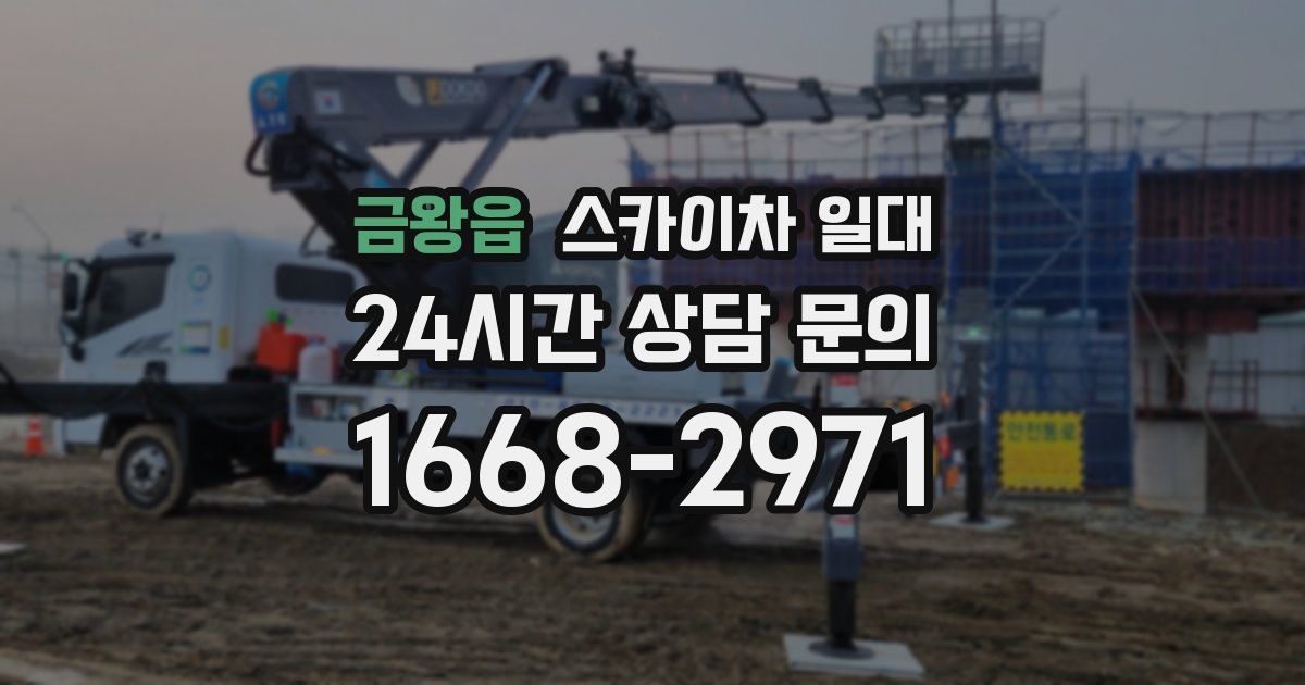 금왕읍 스카이차 일대