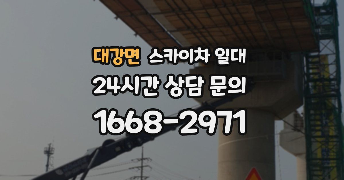 대강면 스카이차 일대