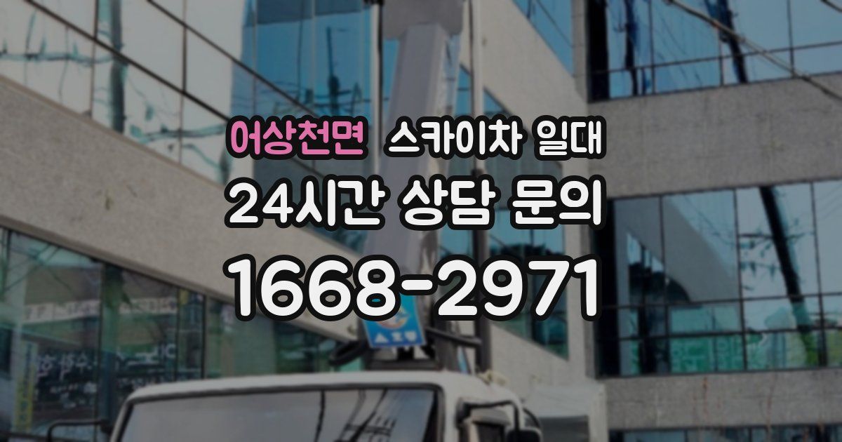 어상천면 스카이차 일대