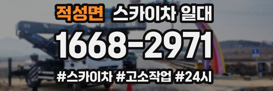 적성면 스카이차 일대