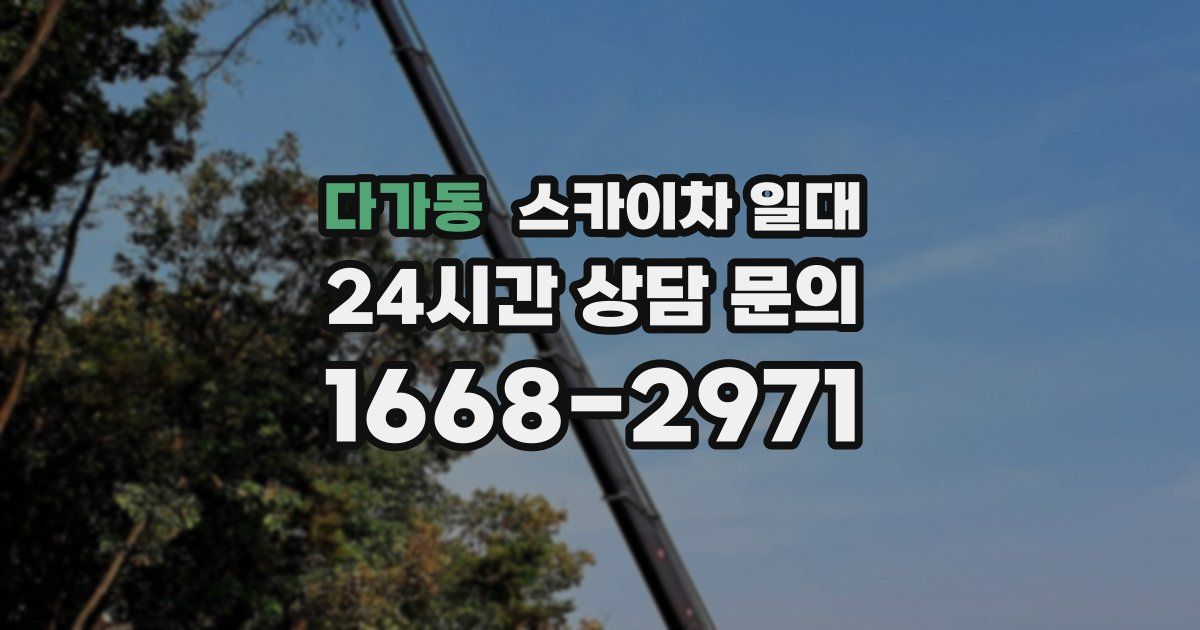 다가동 스카이차 일대