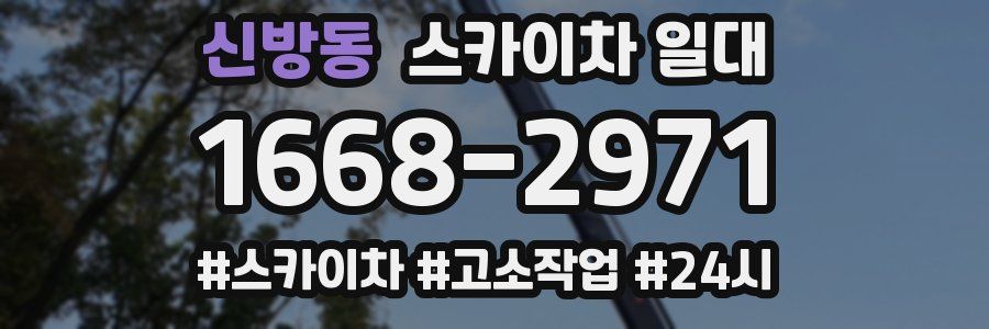 신방동 스카이차 일대
