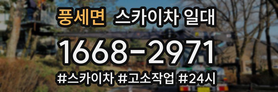 풍세면 스카이차 일대
