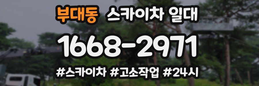 부대동 스카이차 일대