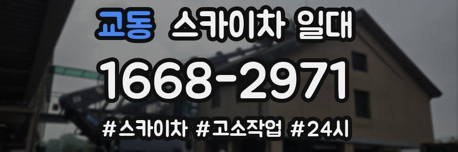 교동 스카이차 일대