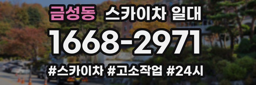 금성동 스카이차 일대