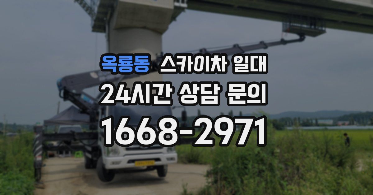 옥룡동 스카이차 일대