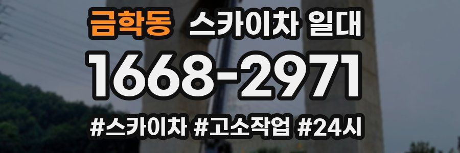 금학동 스카이차 일대