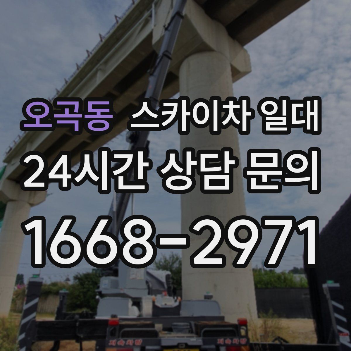 오곡동 스카이차 일대