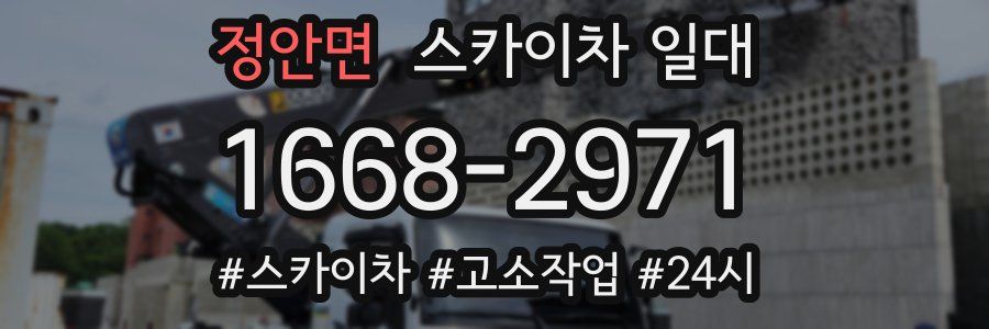 정안면 스카이차 일대