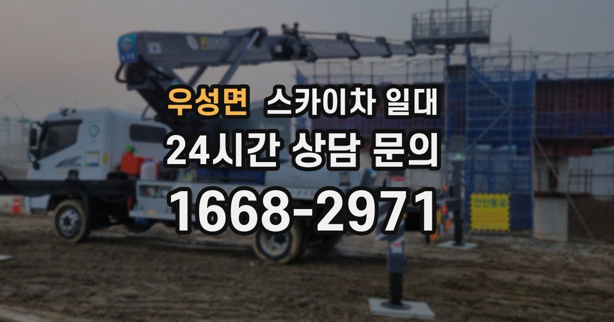 우성면 스카이차 일대