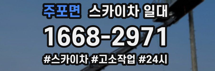 주포면 스카이차 일대