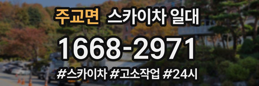 주교면 스카이차 일대
