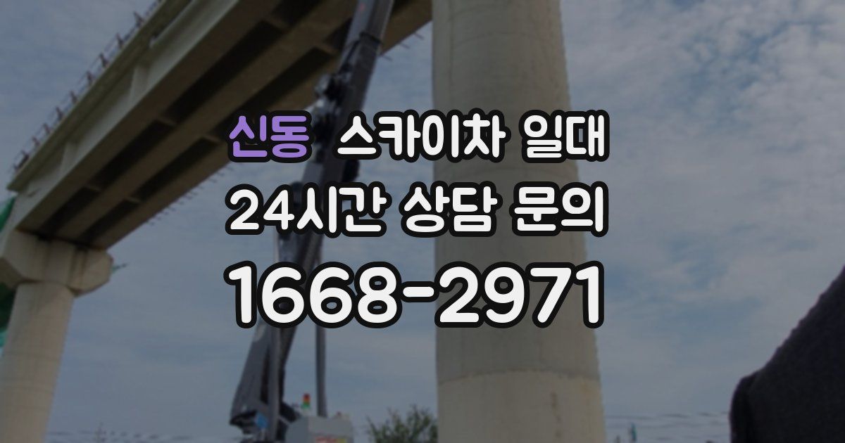 신동 스카이차 일대