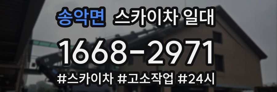 송악면 스카이차 일대