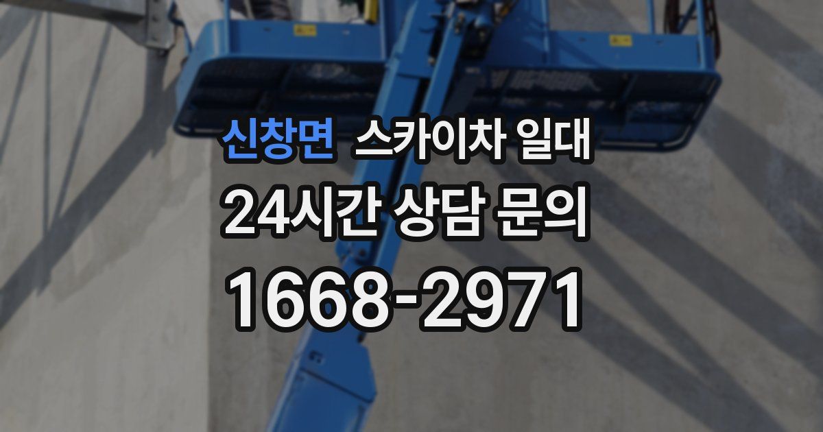 신창면 스카이차 일대