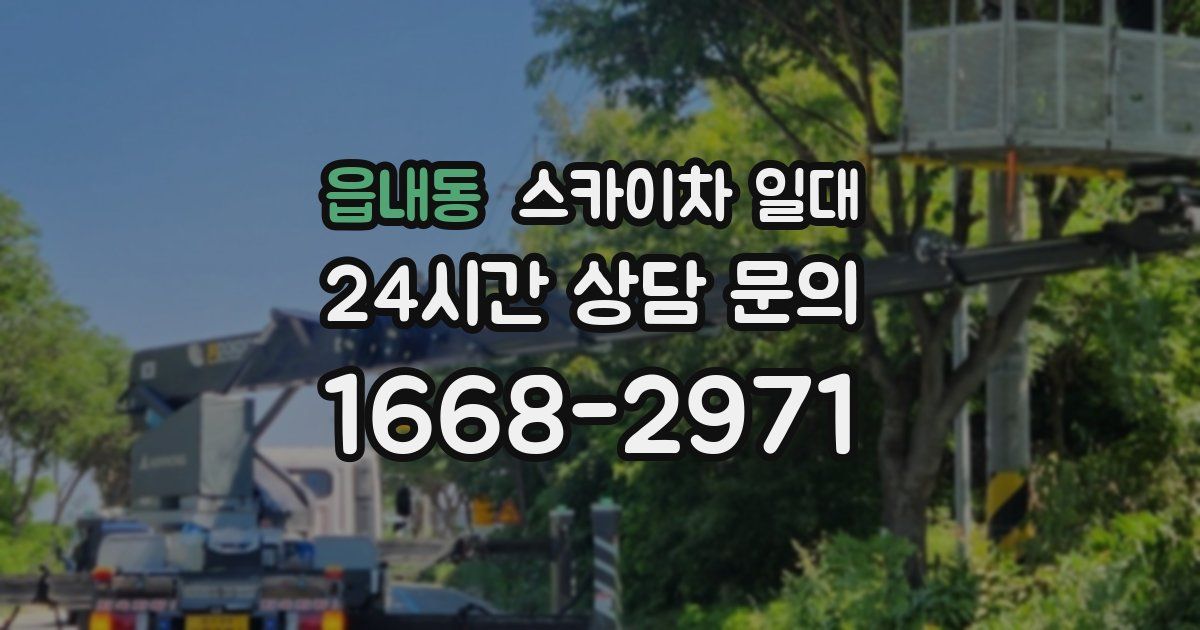 읍내동 스카이차 일대