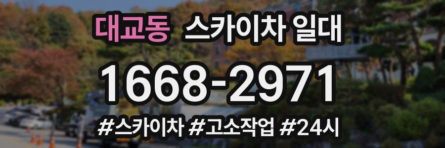 대교동 스카이차 일대