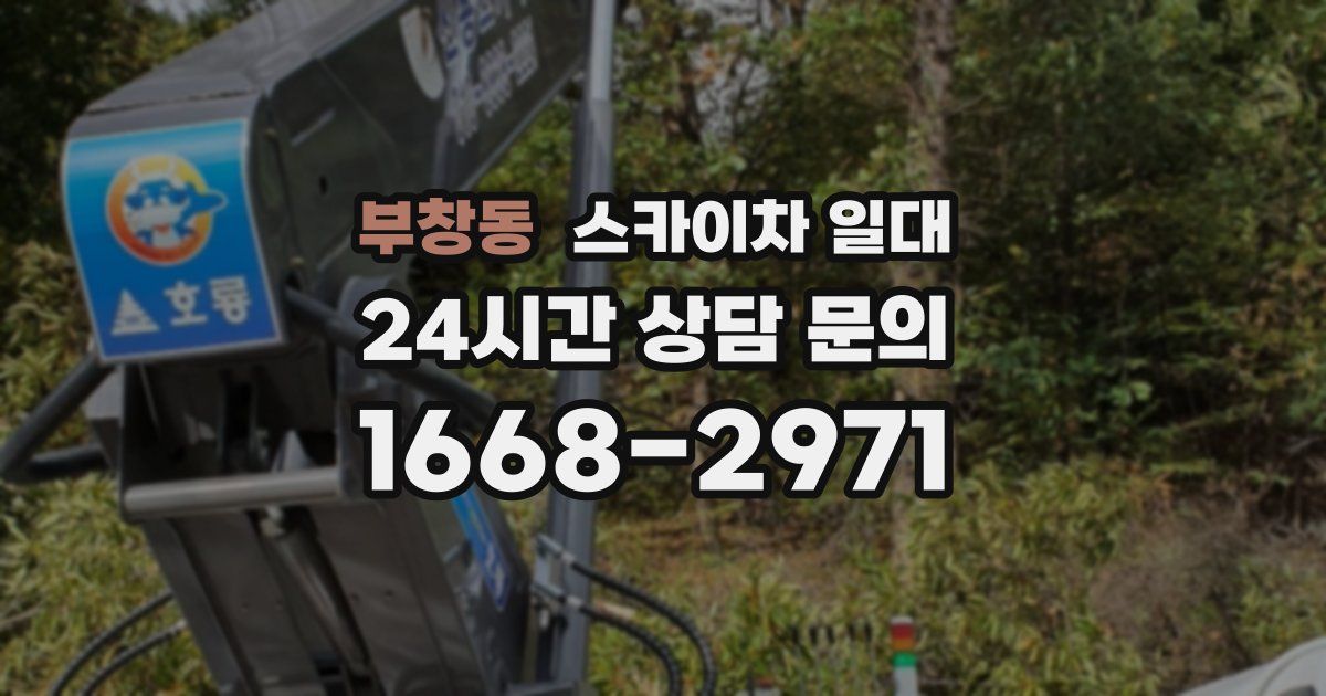 부창동 스카이차 일대